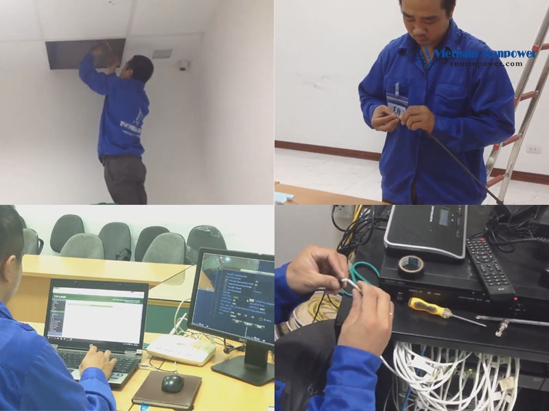 Some images from CCTV Technician Trade Test