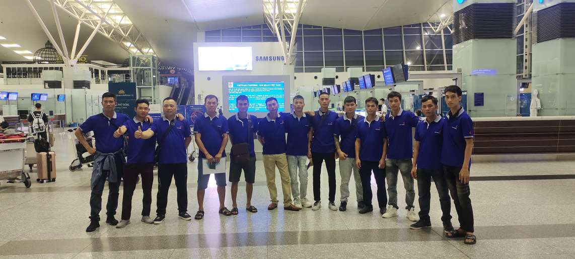The Vietnamese workers depart to Singapore (6th Batch)