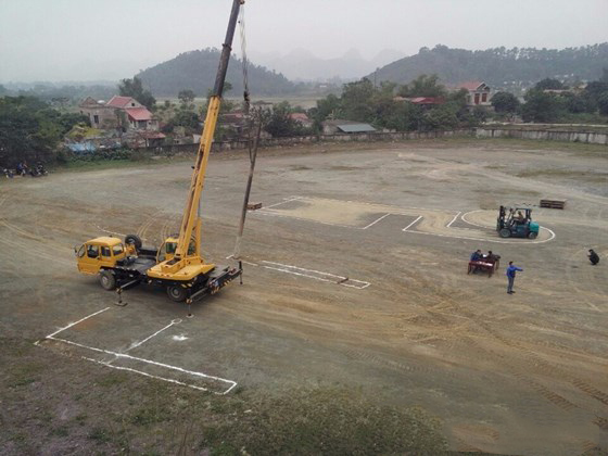 Crane operator trade test for Vietnam Manpower Services