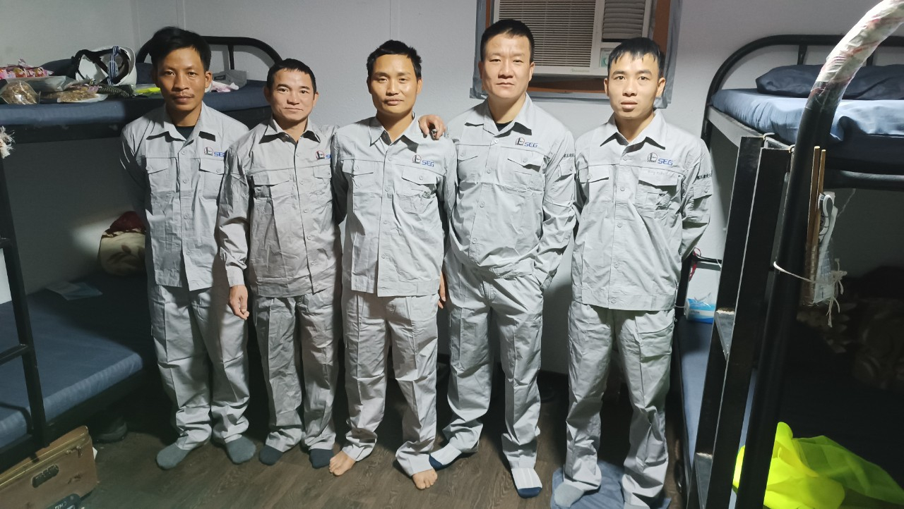 The delegation of piping welders, piping fitters and construction workers of Sinopec Group in Saudi Arabia