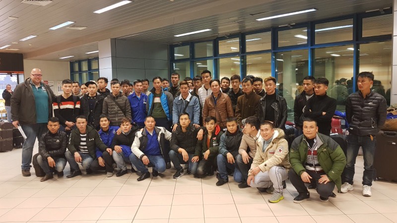 41 Vietnamese welders, pipe fitters and foreman warmly welcomed to Romania