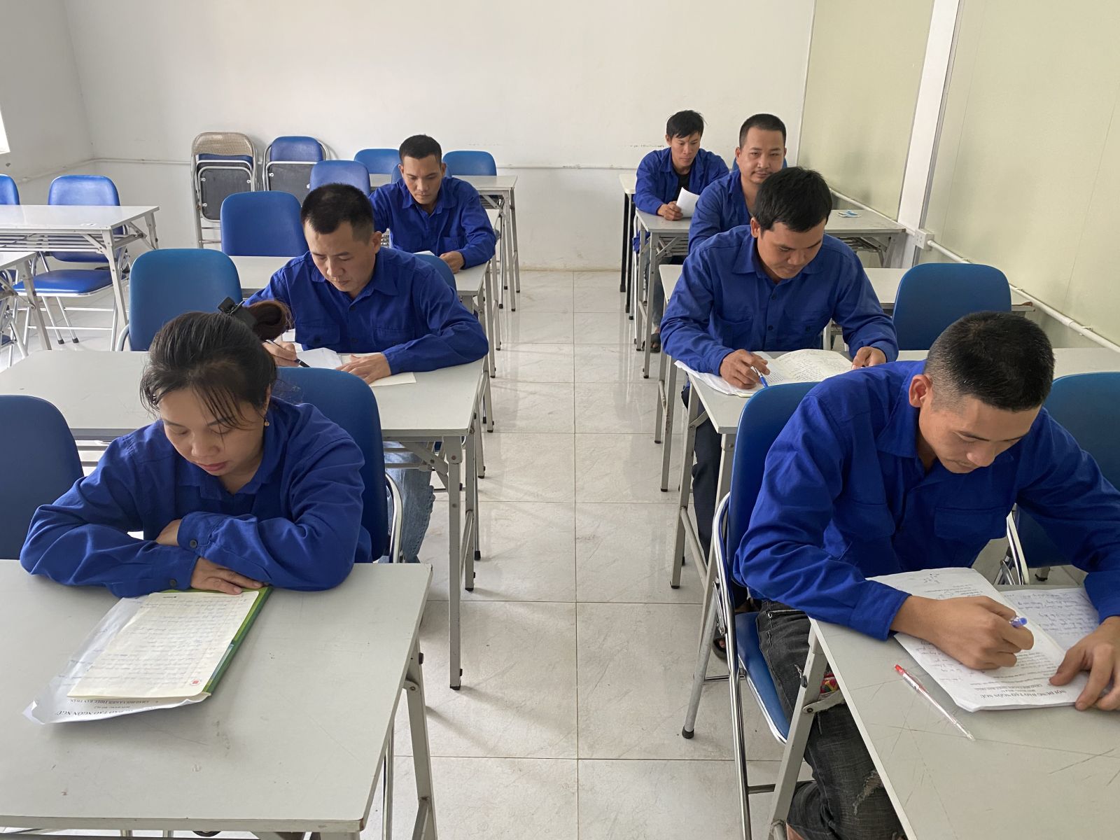 Weekly hard-working scenes at Vietnam Manpower training center