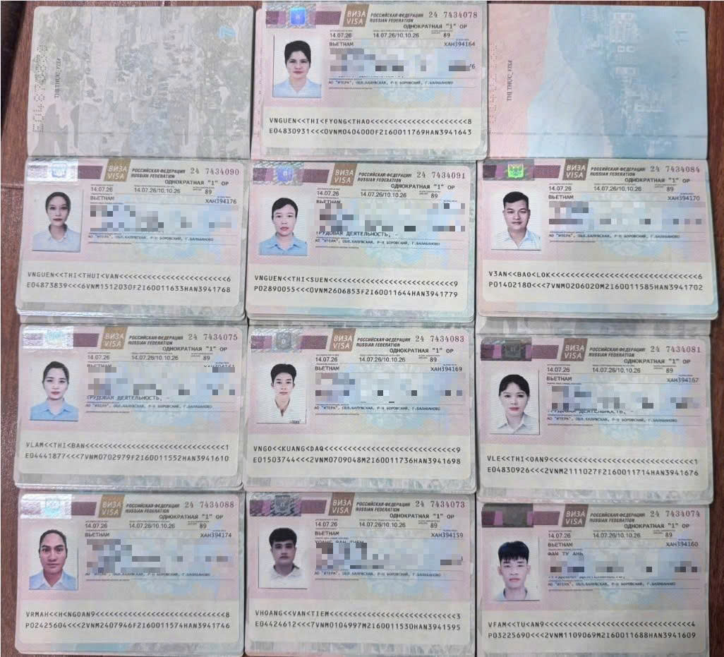 Vietnam Manpower Workers Receive Russia Work Visas, Ready to Begin Their New Journey