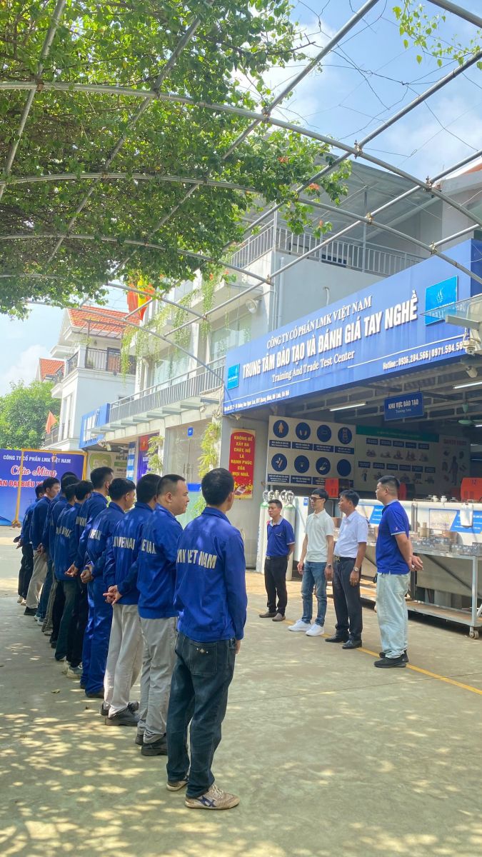 Romanian Employer Conducts Welder Skill Assessment at Vietnam Manpower Training Center