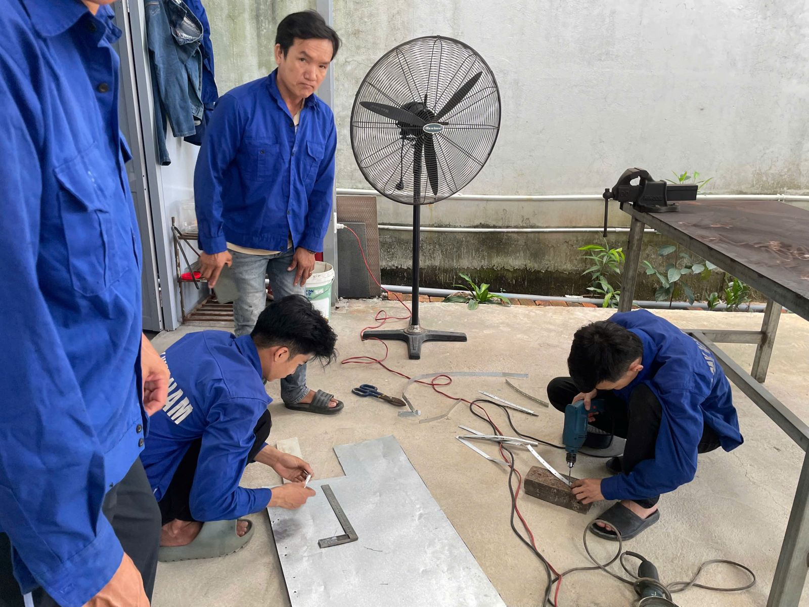 Vietnam Manpower Workers Prepare for Romanian Shipyard Skills Assessment