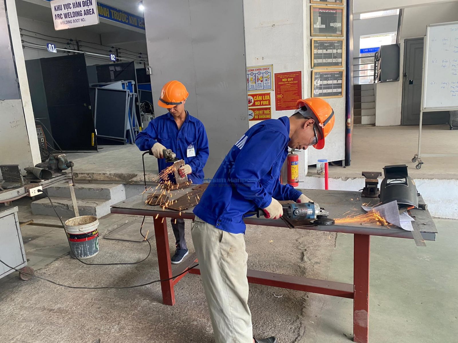 Training process of shipbuilders at Vietnam Manpower