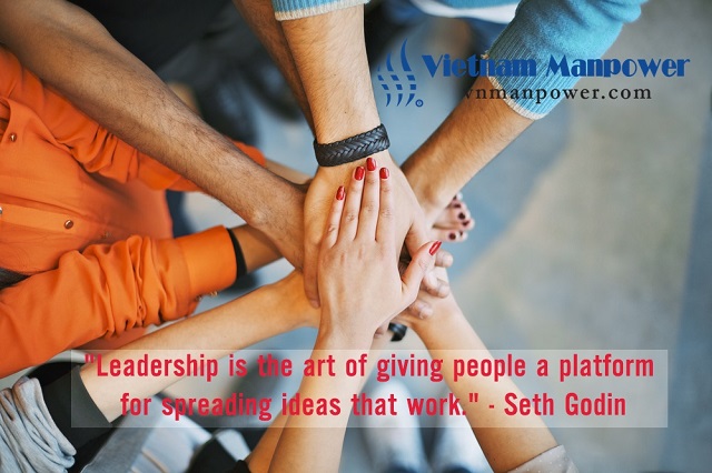 Leadership is the art of giving people a platform for spreading ideas that work