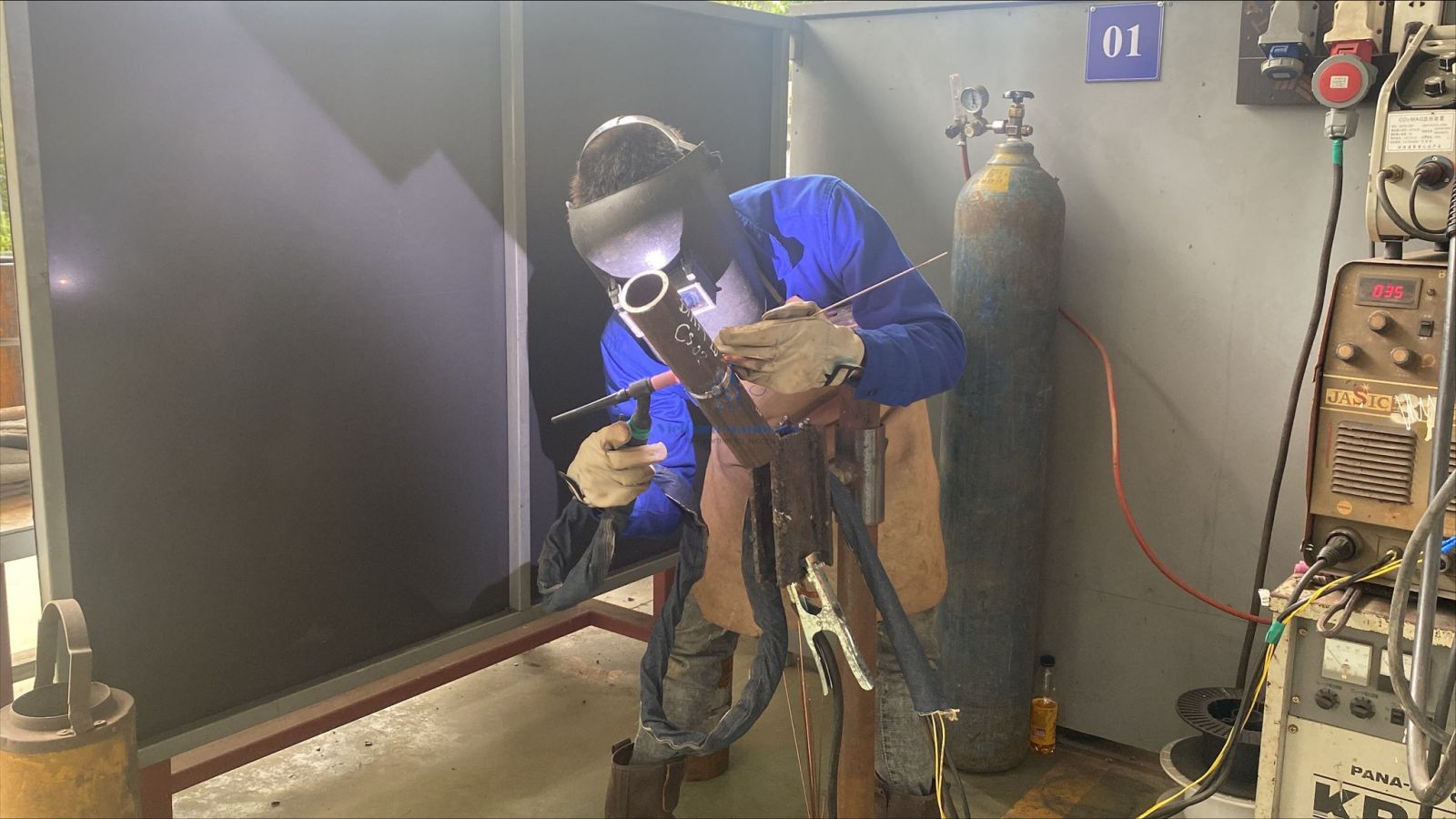 The welders, readied for Sinopec, excelled in the January test