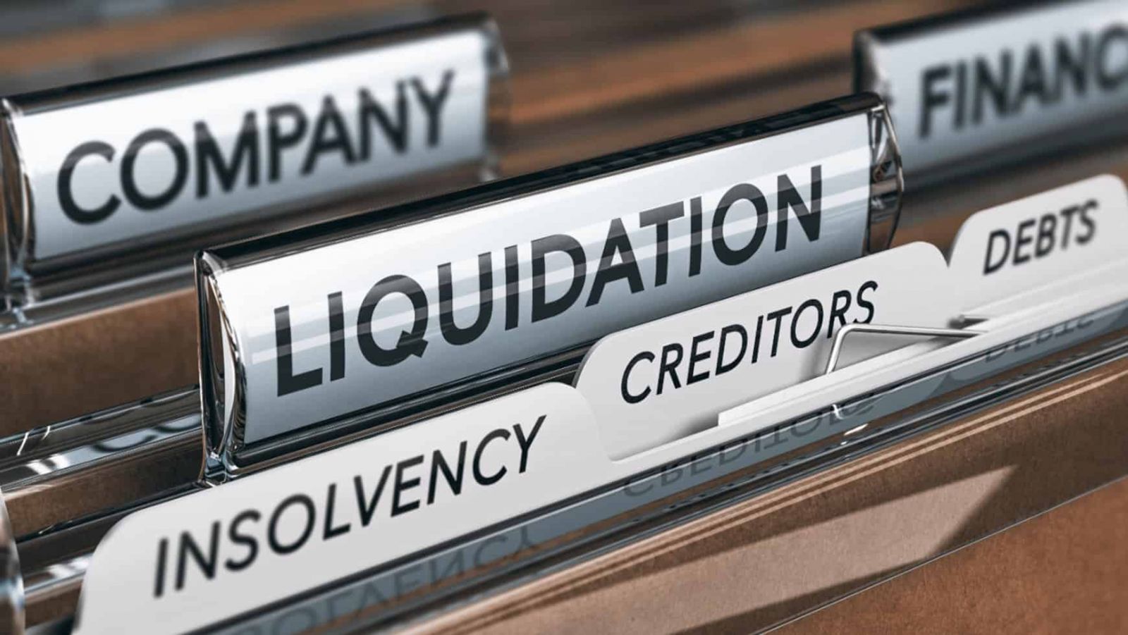 How do you know if a company is in liquidation?