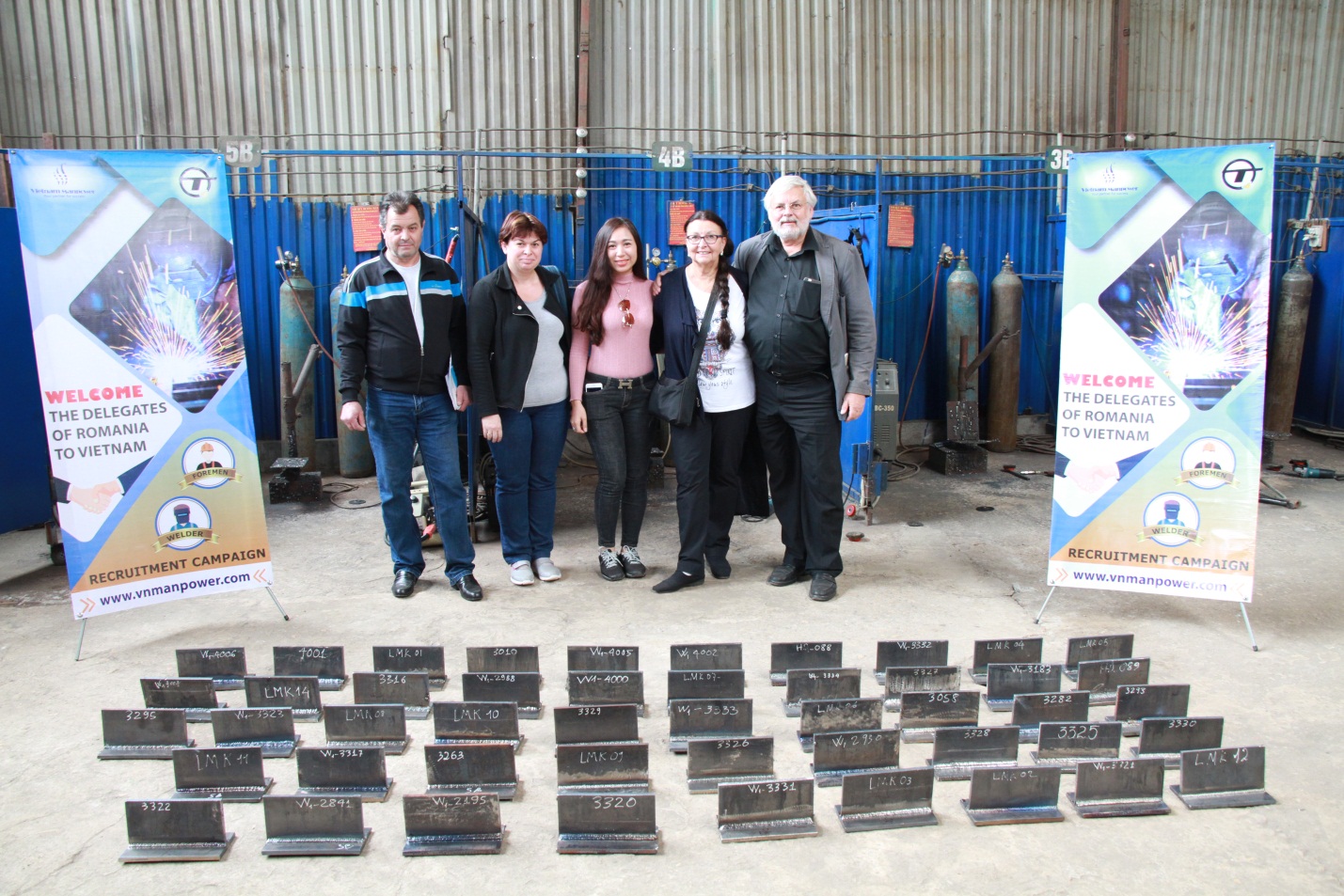 95% of Vietnam welders passed the trade test with German company T.Q to work in Romania