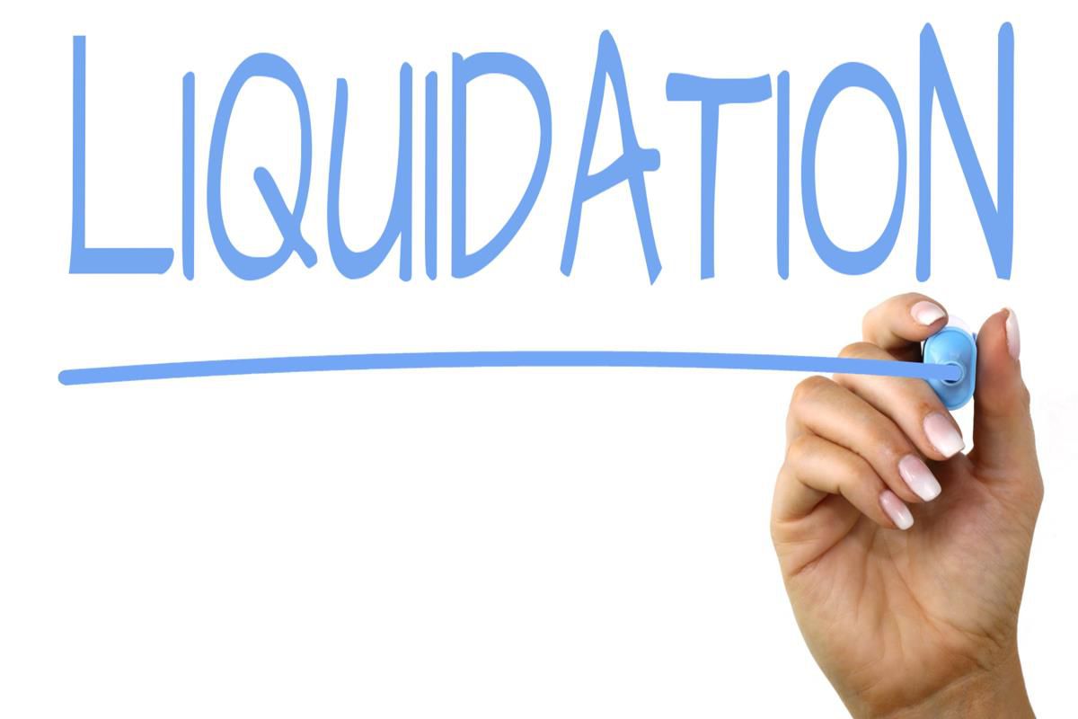 How do you know if a company is in liquidation?